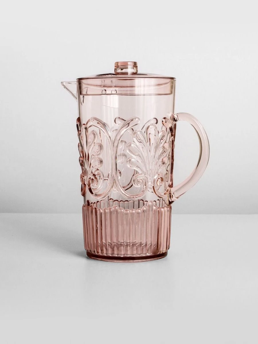 Flemington Acrylic Jug - Pale Pink 3 Flemington Acrylic Jug - Pale Pink