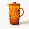Flemington Acrylic Jug - Amber -Best Home indigo love flemington jug amber 1