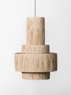 Gaia Raffia Pendant Light