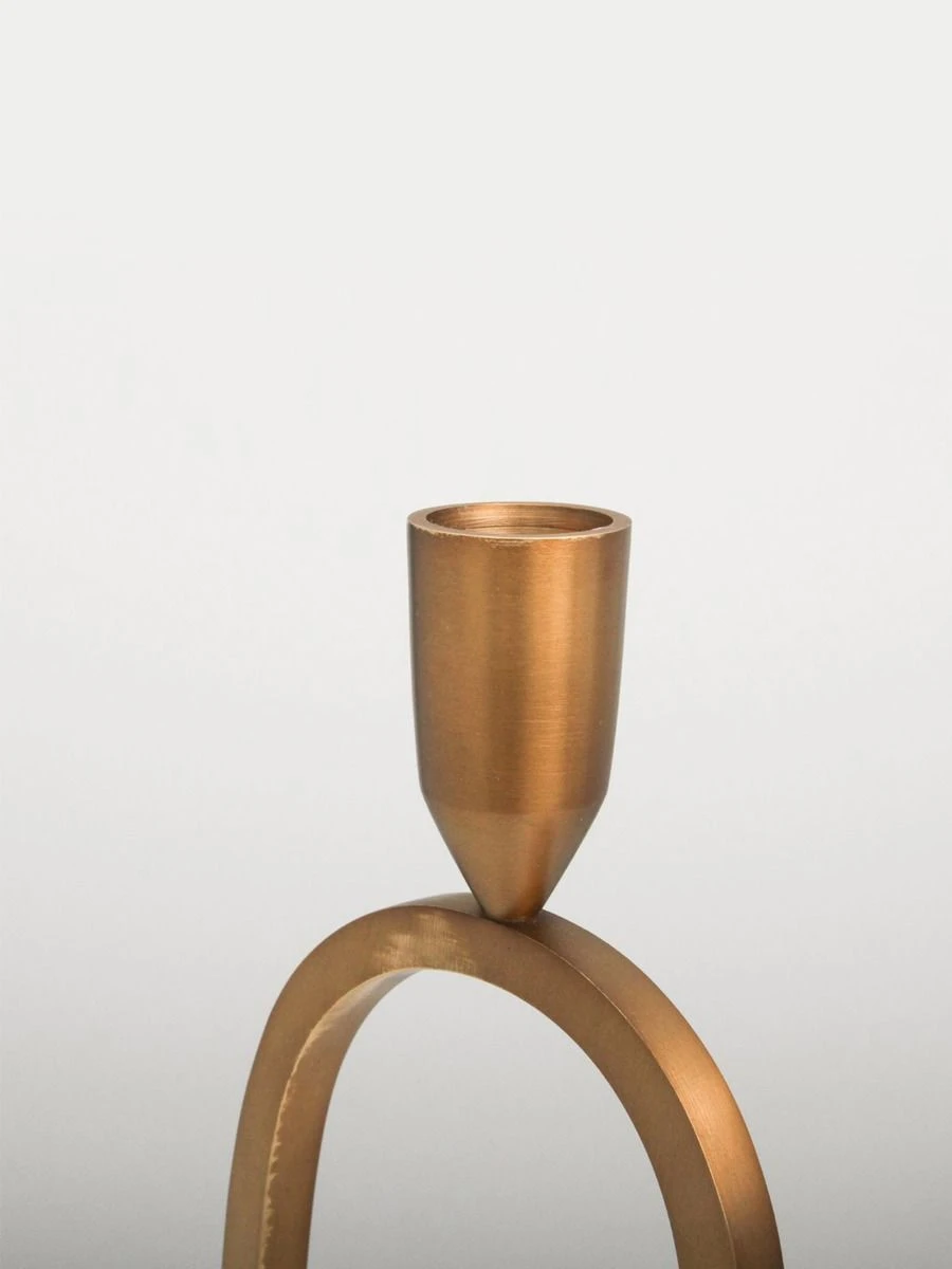 Jacobsen Taper Brass Candlestand - Medium 4 Jacobsen Taper Brass Candlestand - Medium - Image 2