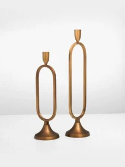 Jacobsen Taper Brass Candlestand - Medium 12 Jacobsen Taper Brass Candlestand - Medium -Best Home indigo love jacobsen taper candle stands brass 1