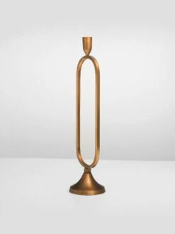 Jacobsen Taper Brass Candlestand - Medium 11 Jacobsen Taper Brass Candlestand - Medium -Best Home indigo love jacobsen taper medium candle stand brass 2