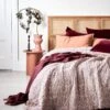 Jaipur Coverlet - Rosewater & Merlot 2 Jaipur Coverlet - Rosewater & Merlot -Best Home jaipur bedcover rosewater merlot