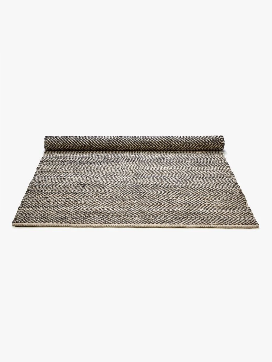 Herringbone Rug - Black 4 Herringbone Rug - Black - Image 2