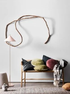 Vintage Linen Fringe Cushion - Pink Clay 7 Vintage Linen Fringe Cushion - Pink Clay -Best Home living cushions throw rug 6