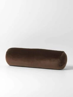 Luxury Velvet Bolster - Chocolate
