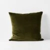 Luxury Velvet Cushion - Khaki -Best Home luxury velvet cushion khaki