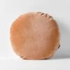 Luxury Velvet 55cm Round Cushion - Hazelnut -Best Home luxury velvet cushion round hazelnut