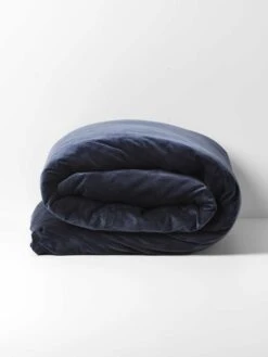 Luxury Velvet Quilt Cover - Slate -Best Home luxury velvet quilt cover slate 1