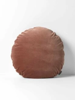 Luxury Velvet 55cm Round Cushion - Clove