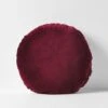 Luxury Velvet 55cm Round Cushion - Merlot -Best Home luxury velvet round cushion merlot
