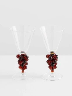 Bordeaux Wine Glass Set - Clear -Best Home maison balzac bordeaux wine glasses clear amber 2