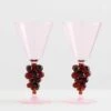 Bordeaux Wine Glass Set - Pink -Best Home maison balzac bordeaux wine glasses pink amber 1