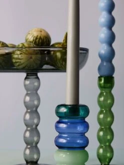 Volute Platter - Smoke -Best Home maison balzac candles holders platter 2