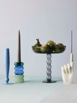 Volute Platter - Smoke -Best Home maison balzac candles holders platter incense