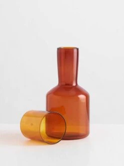 Carafe & Glass - Amber -Best Home maison balzac carafe glass amber 3 2021