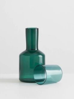 Carafe & Glass - Teal -Best Home maison balzac carafe glass teal 3 2021