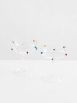 Pomponette Coupe Set - Clear 10 Pomponette Coupe Set - Clear -Best Home maison balzac champagne coupes clear 2