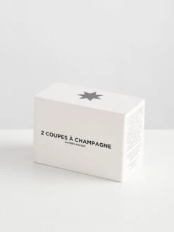 Pomponette Coupe Set - Clear 12 Pomponette Coupe Set - Clear -Best Home maison balzac champagne coupes packaging 2