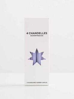 Chandelles 4Pk Tapered Candles - Bleuet 7 Chandelles 4Pk Tapered Candles - Bleuet -Best Home maison balzac chandelles tapered candles bleuet 2