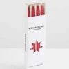 Chandelles 4Pk Tapered Candles - Rouge -Best Home maison balzac chandelles tapered candles rouge 2