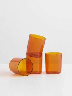 Glasses Set Of 4 - Amber
