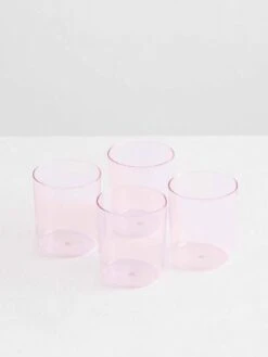 Glasses Set Of 4 - Pink