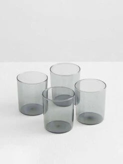 Glasses Set Of 4 - Smoke