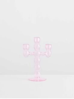 Grand Volute Candle Holder - Pink