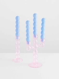 Grand Volute Candle Holder - Pink -Best Home maison balzac grande volute candleholder pink 4