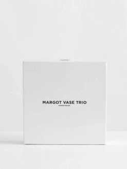 Margot Vase Trio - Amber/Pink/Clear -Best Home maison balzac margot vase trio packaging 1