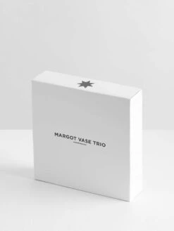 Margot Vase Trio - Smoke/Teal/Clear -Best Home maison balzac margot vase trio packaging 2 1