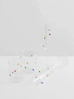 Pomponette Flute Set - Clear -Best Home maison balzac pomponette flutes 4