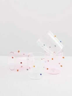 Pomponette Goblet Set - Clear -Best Home maison balzac pomponette gobelets group 1