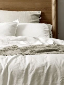 Maison Vintage Quilt Cover - White -Best Home maison vintage bed linen white 4 1