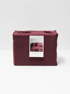 Maison Vintage Sheet Set - Syrah -Best Home maison vintage sheets syrah bag