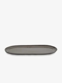 Cloud Large Oval Platter - Charcoal