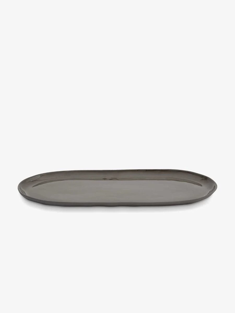 Cloud Large Oval Platter - Charcoal 3 Cloud Large Oval Platter - Charcoal