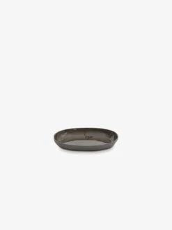 Cloud Small Oval Platter - Charcoal