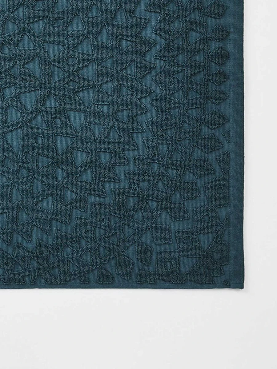 Maya Bath Mat - Indian Teal 4 Maya Bath Mat - Indian Teal - Image 2