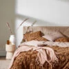 Maya Quilt Cover - Caramel -Best Home maya bedlinen caramel