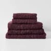Maya Bath Towel Set - Fig -Best Home maya towel stack fig 1