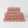 Maya Bath Towel Set - Clay -Best Home maya towel stack rosewater 1
