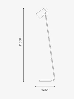 Arlen Floor Lamp - Brass -Best Home mayfield arlen floor lamp dimensions