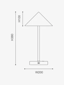 Floris Portable Desk Lamp - White -Best Home mayfield floris desk lamp dimensions