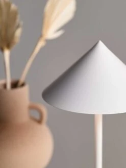 Floris Portable Desk Lamp - White -Best Home mayfield floris desk lamp white satin 4