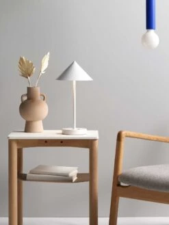 Floris Portable Desk Lamp - White -Best Home mayfield floris desk lamp white satin 6