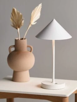 Floris Portable Desk Lamp - White -Best Home mayfield floris desk lamp white satin 7