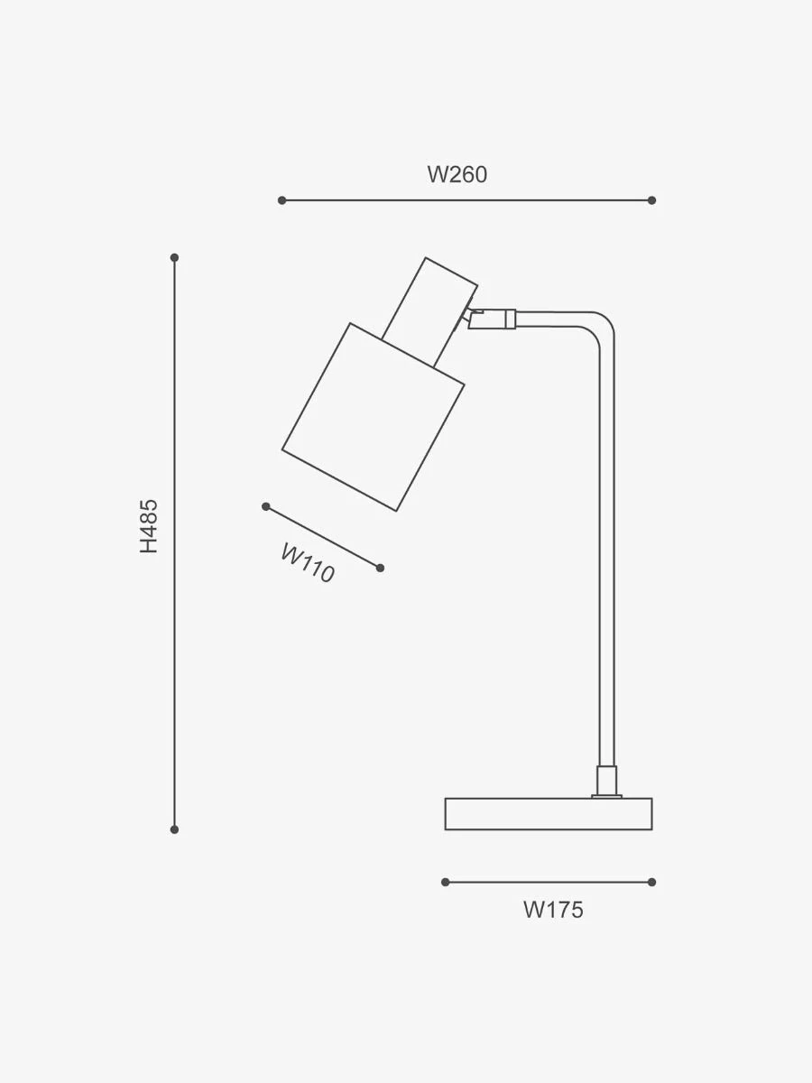 Mahala Desk Lamp - Brass Marble 6 Mahala Desk Lamp - Brass Marble - Image 4