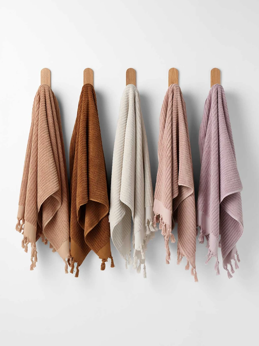 Paros Rib Bath Towel - Sand 11 Paros Rib Bath Towel - Sand - Image 9